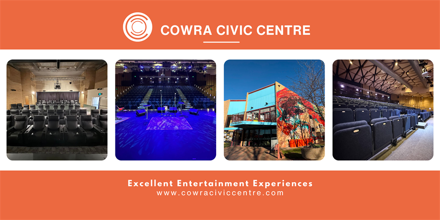 HOME PAGE BANNER for the Cowra Civic Centre